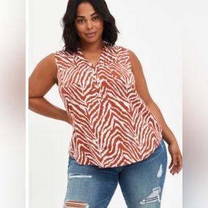 ⚡️Torrid animal print tunic, size 5 = size 28W.